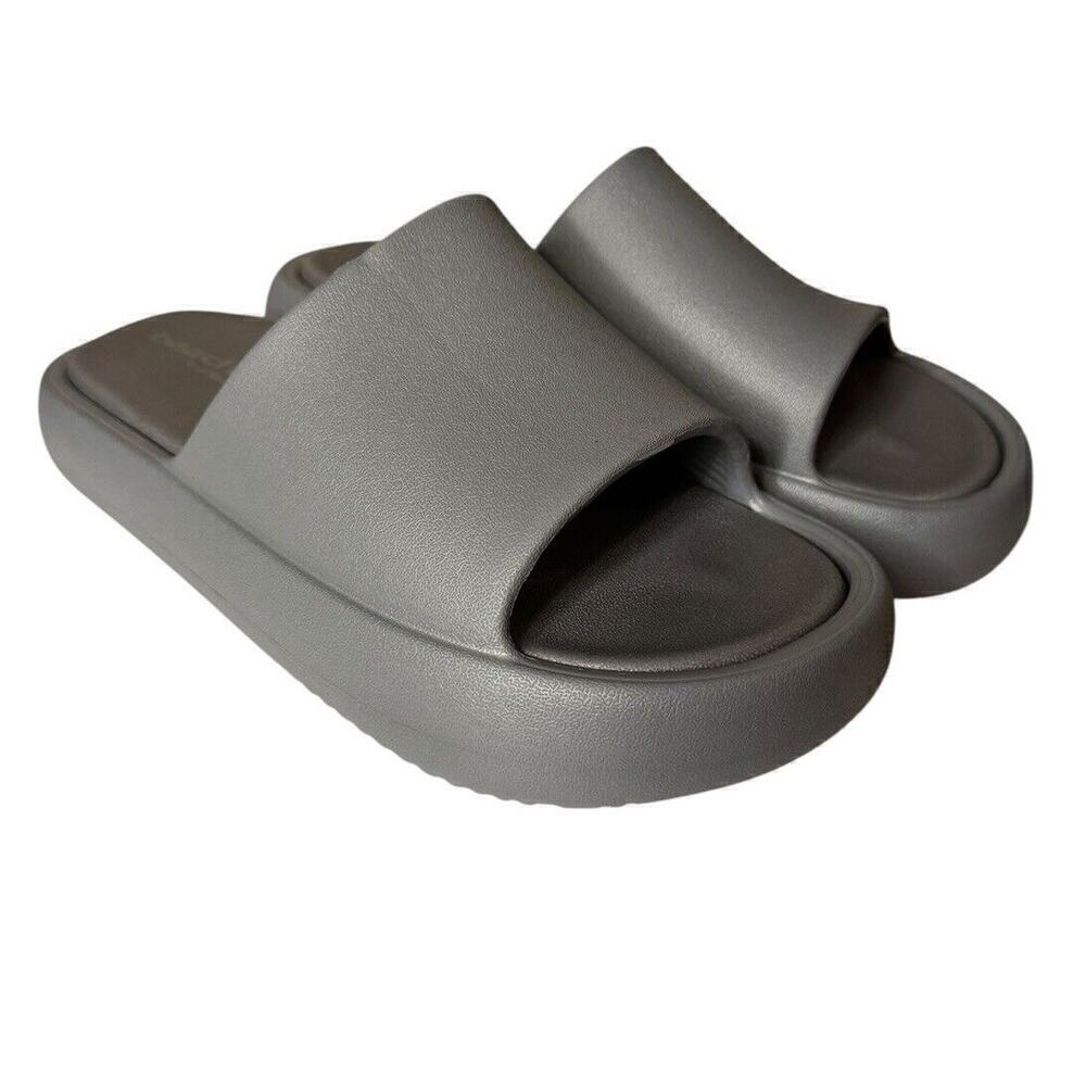 J Slides NEW Beach Slides Squish Gray EVA Size 8
